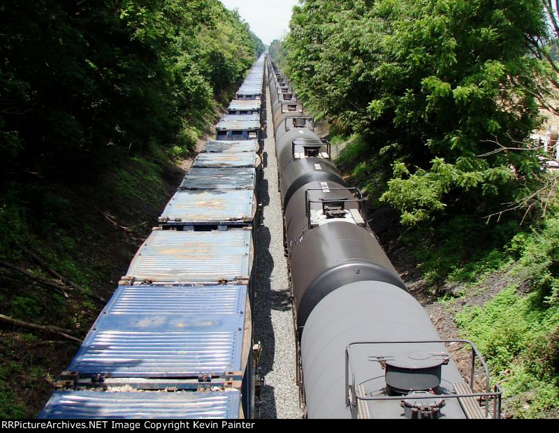 Westbound traffic jam